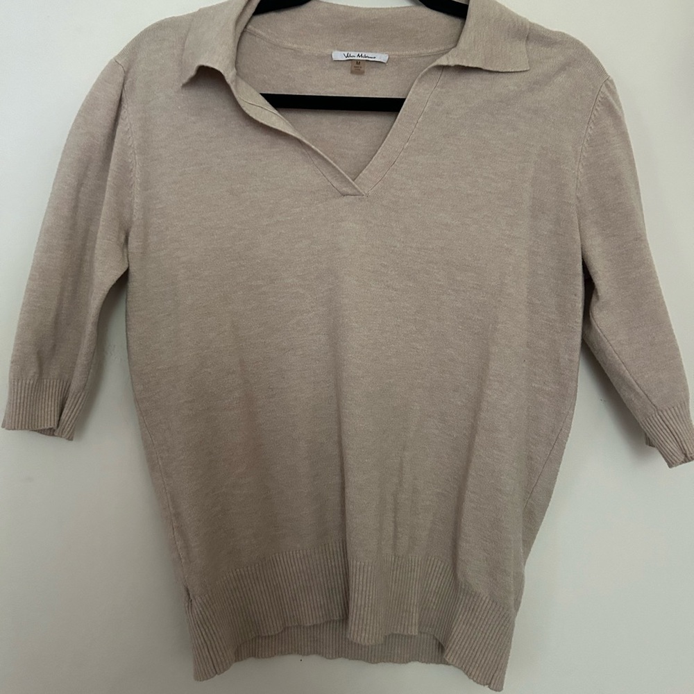 Collared sweater top